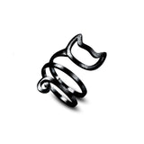 Cute Cat Silver Ring